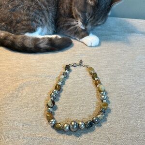 Elegant Brown and Silver cold water creek Necklace